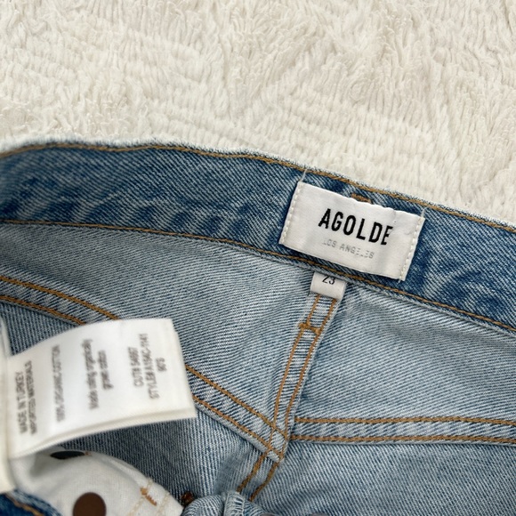 Worn once AGOLDE 90s high rise pinch waist jeans in Flashback - Picture 4 of 6